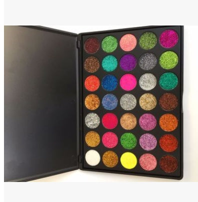 Glitter powder sequin eyeshadow New 35 color sequin eyeshadow glitter applicator