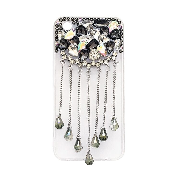 Luxury tassel rhinestone phone case