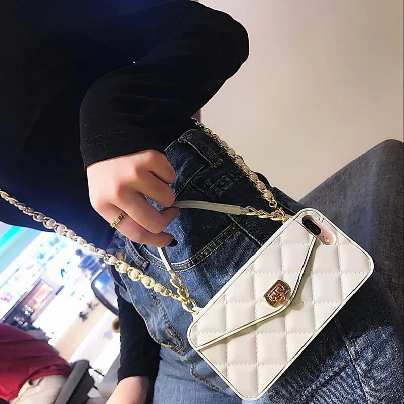 Crossbody Phone Case with Long Strap Chain for IPhone