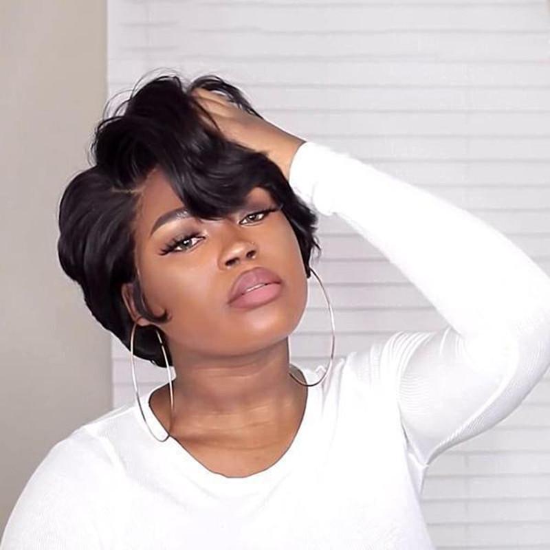 Short Bob Wig Lace Frontal Wigs For Black Women Human Hair