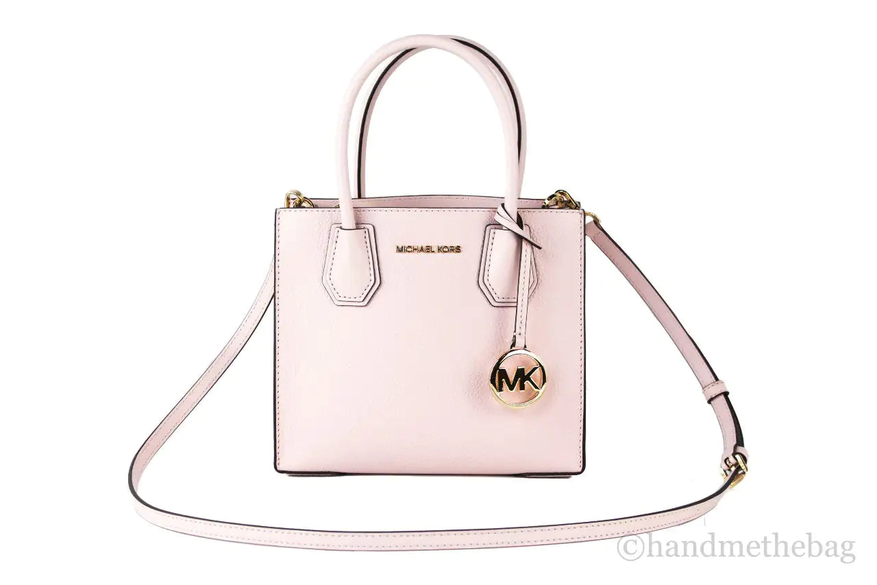 Michael Kors Mercer Medium Powder Blush Messenger Crossbody