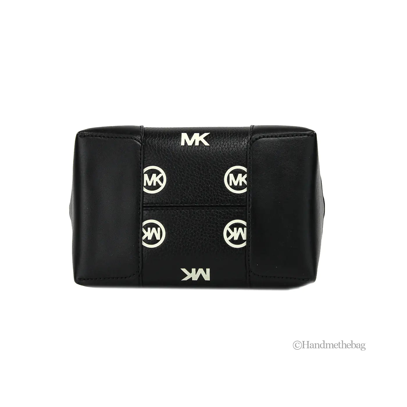 Michael Kors Mercer Black Embossed Bucket Crossbody Bag