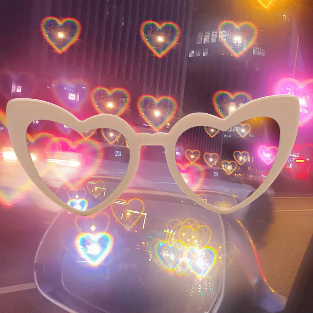 Love Special Effect Heart-shaped Glasses