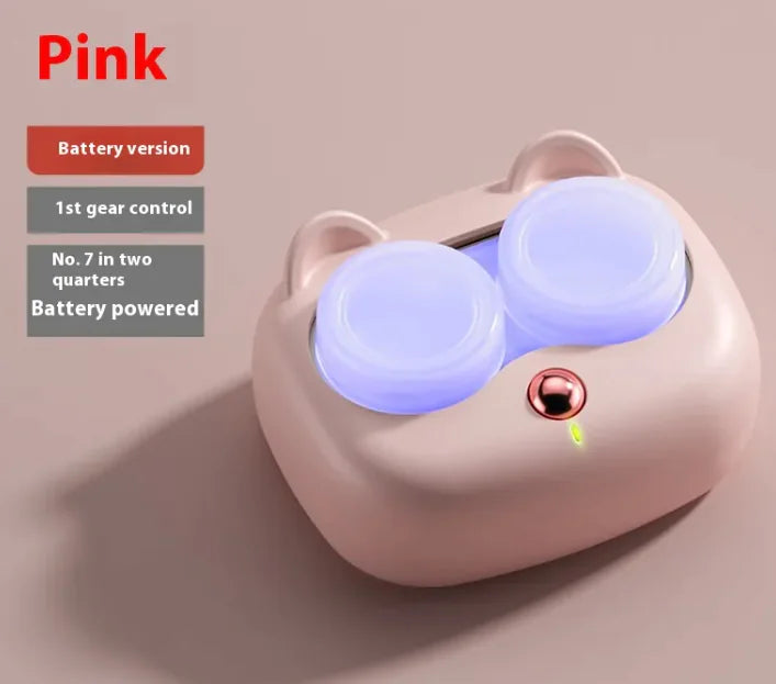 Women's Invisible Portable Multifunctional Three-gear Ultrasonic Cleaning Glasses Case