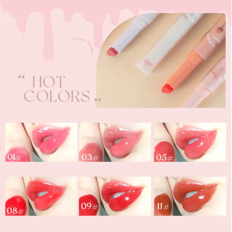 FLORTTE Love Shape Lipstick Jelly