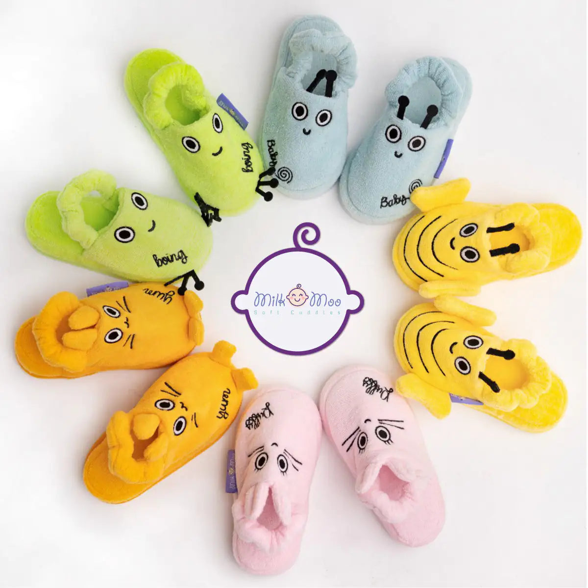 Milk&Moo Buzzy Bee Toddler Slippers