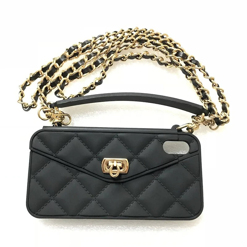 Crossbody Phone Case with Long Strap Chain for IPhone