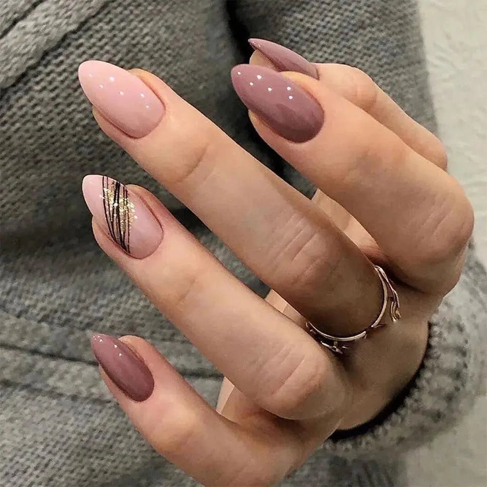 Short Ballet Wearable Fake Nails