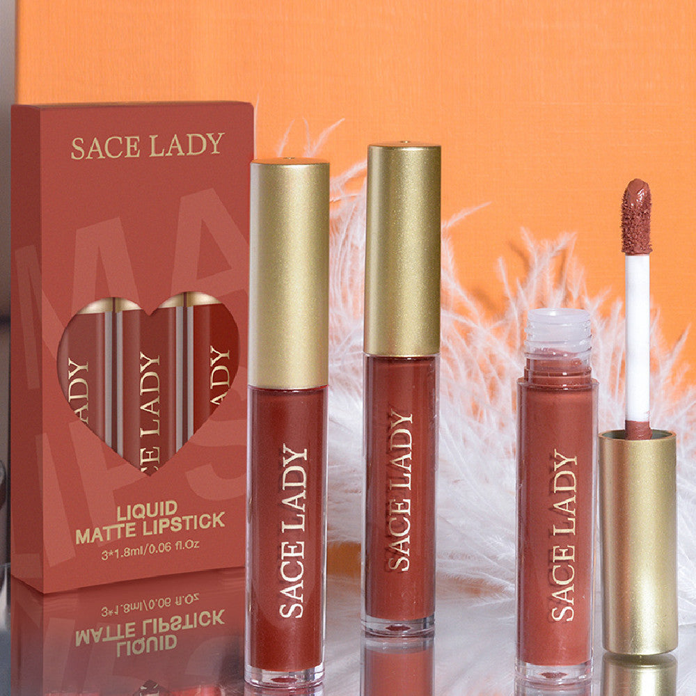 Velvet Matte Waterproof Non-Stick Lip Glaze Set