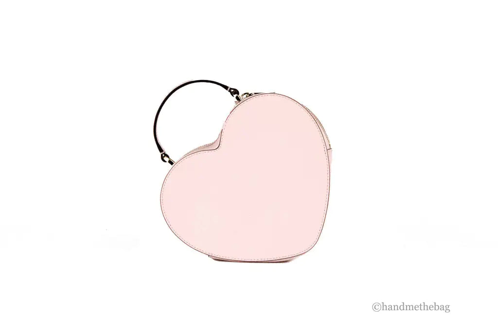 Kate Spade Love Shack Chalk Pink Saffiano Leather Top Handle Heart Crossbody Handbag