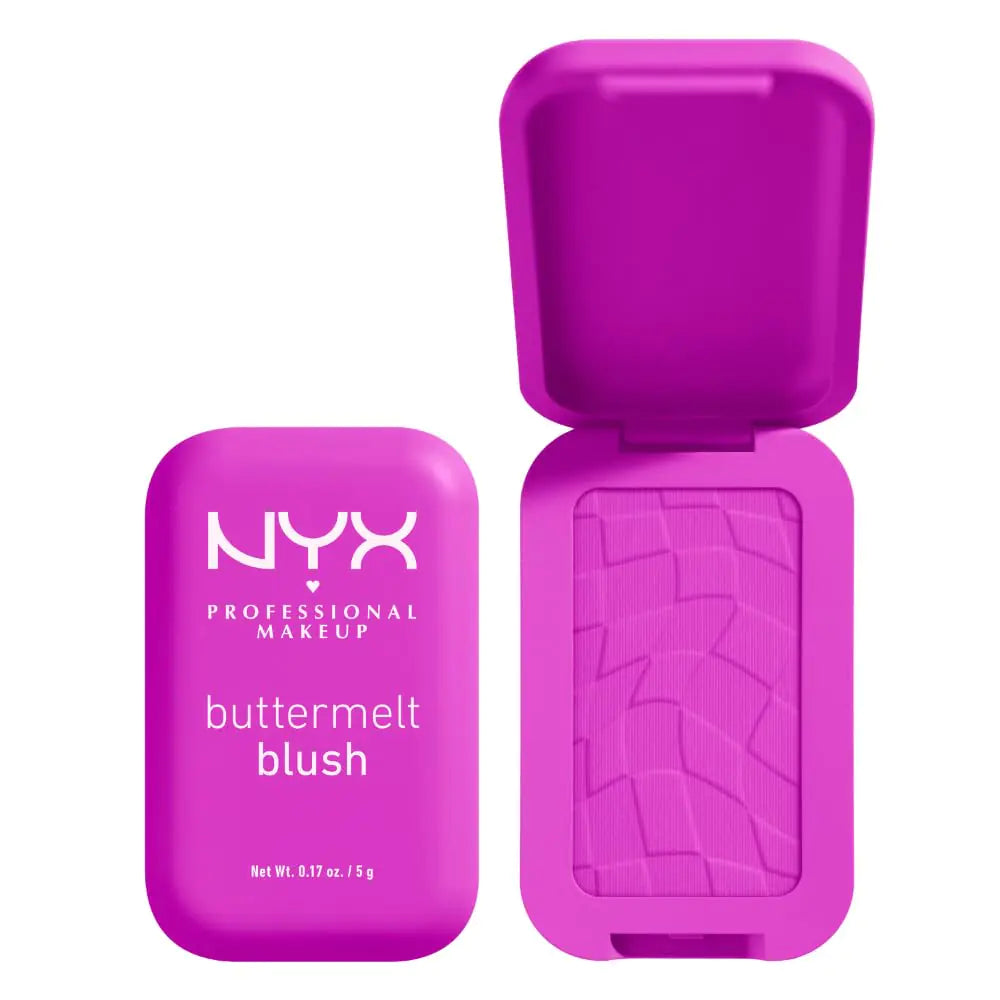 NYX PROFESSIONAL MAKEUP Buttermelt Powder Blush, Fade and Transfer-Resistant Blush, Up to 12HR Make Up Wear, Vegan Formula - Back And Butta 10 Back And Butta 0.17 Ounce (Pack of 1)