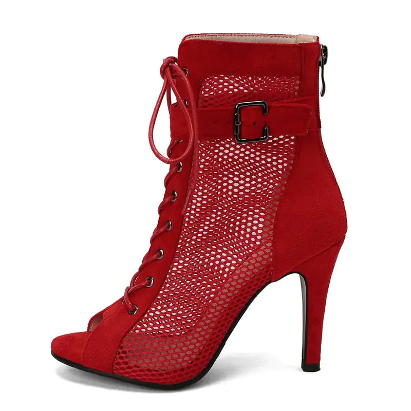 Our Peep Toe Gladiator Ankle Boots