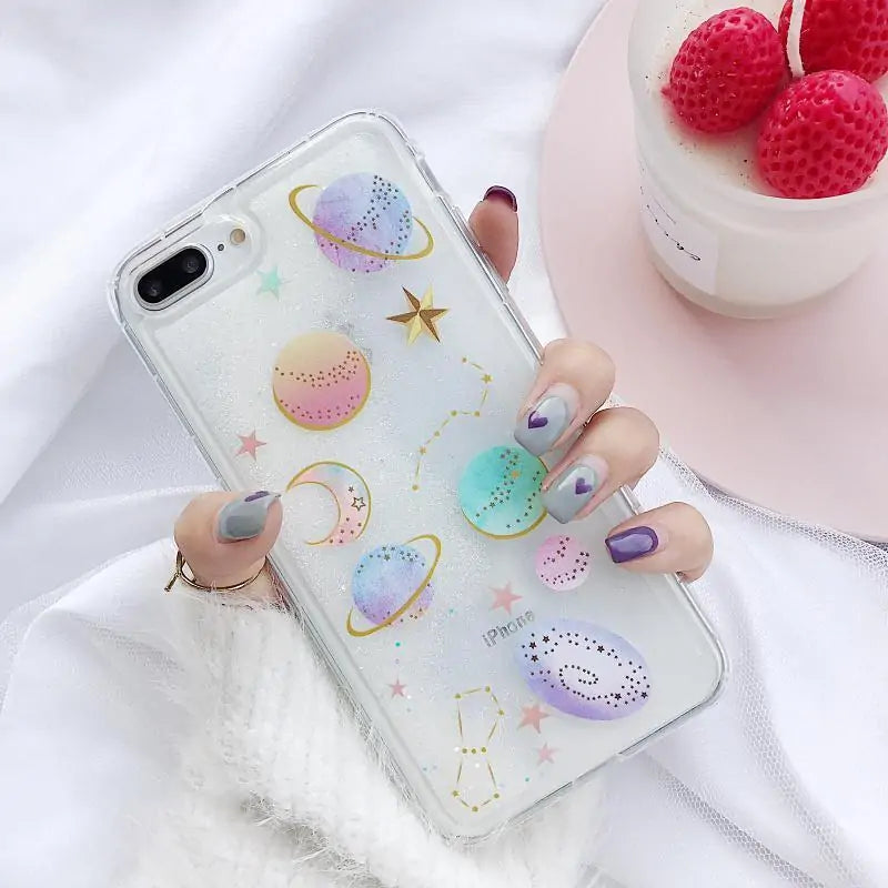 Galactic Glitter Cases