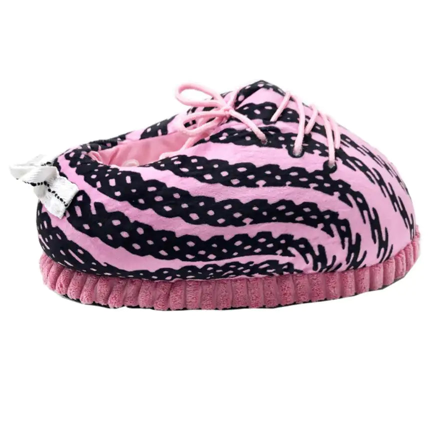 Pink Zebra Sneaker Slippers