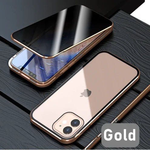 Glass Privacy Metal Phone Case