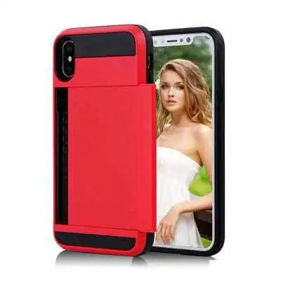 Slide Credit Card Slot Phone Case