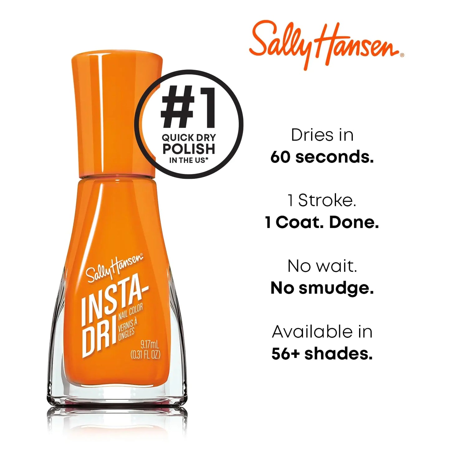 Sally Hansen Insta-Dri® Nail Polish - Color Collision Collection, Time Warmth - 0.31 fl oz.