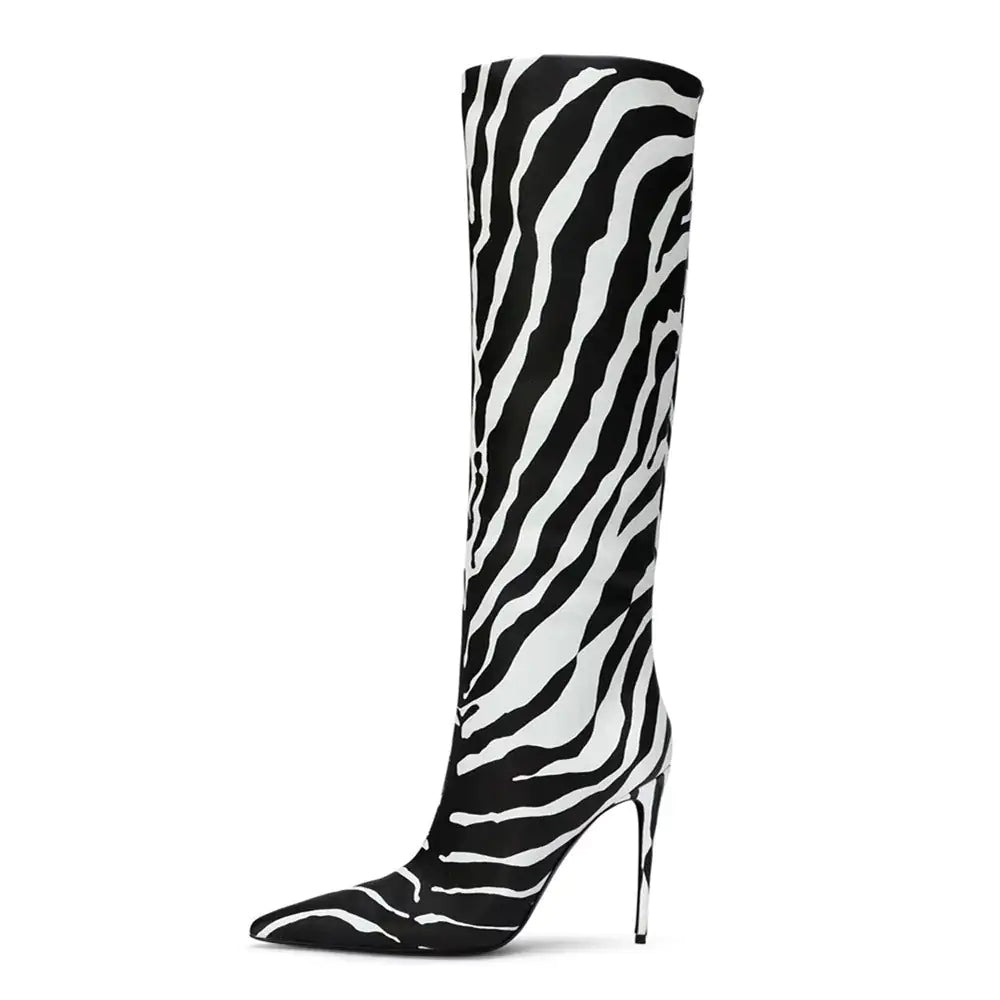 Minimalist Style Stiletto Boots