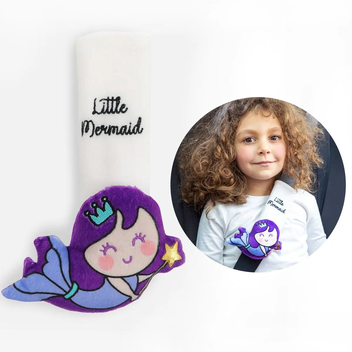 Milk&Moo Mermaid Seat Belt Pillow For Kids