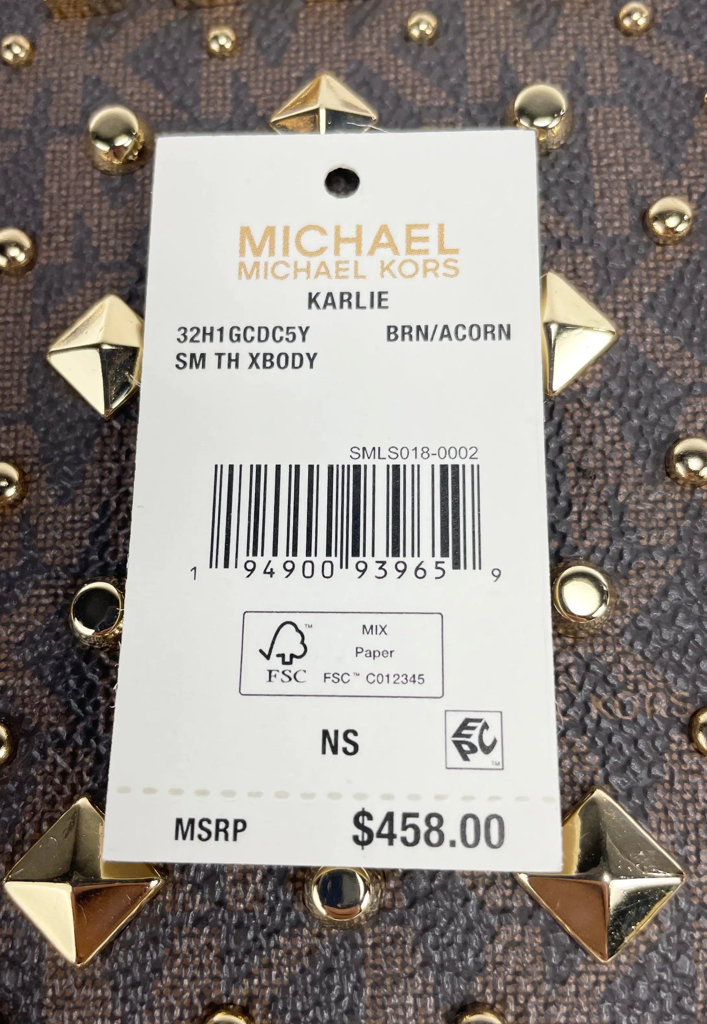 Michael Kors Karlie Small Studded Crossbody Bag