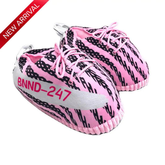 Pink Zebra Sneaker Slippers