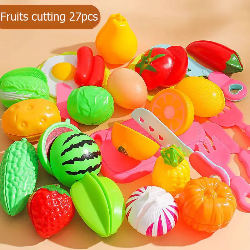 Children Fruits And Cooking Toys Set