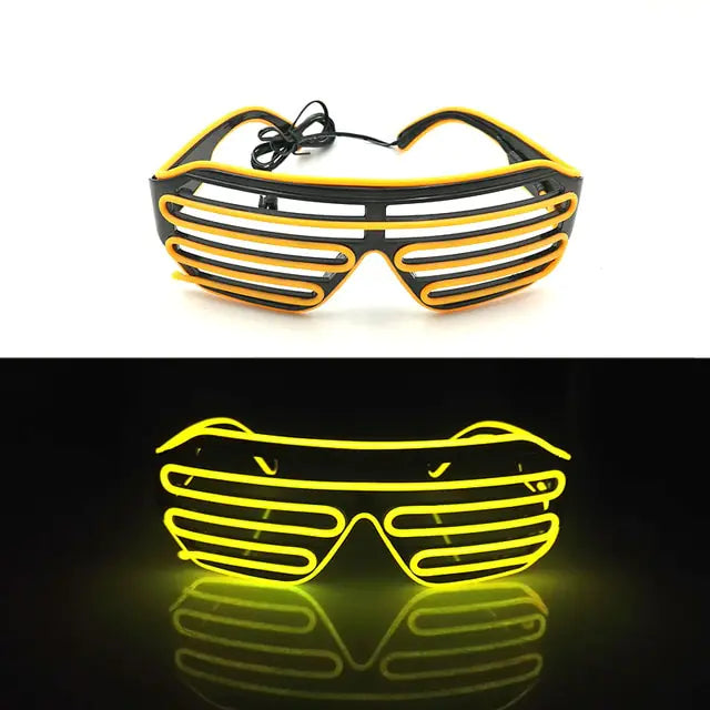 Colorful LED Luminous Glowing Neon Glasses