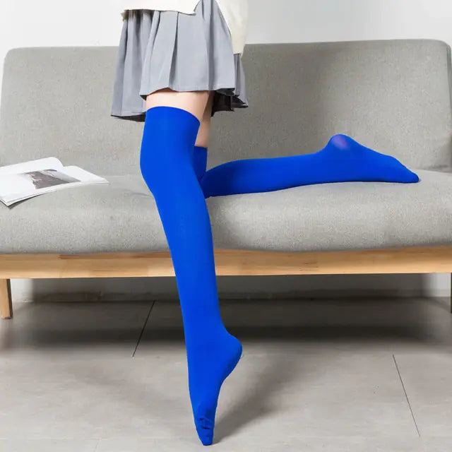 Solid Color Long Socks