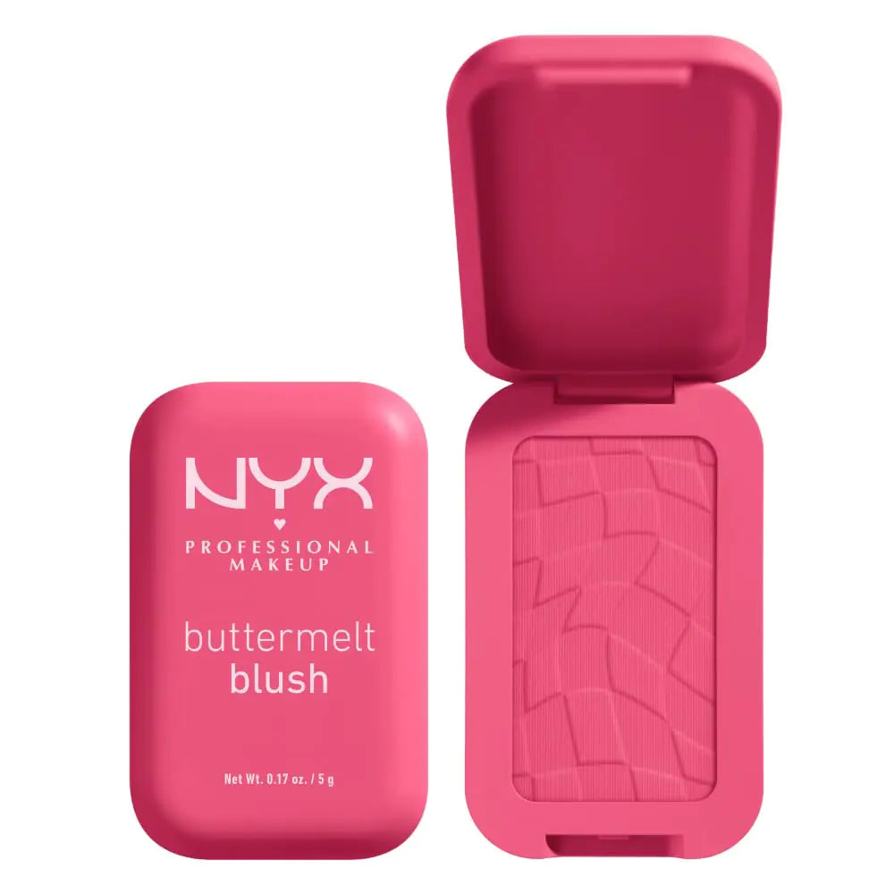 NYX PROFESSIONAL MAKEUP Buttermelt Powder Blush, Fade and Transfer-Resistant Blush, Up to 12HR Make Up Wear, Vegan Formula - Back And Butta 10 Back And Butta 0.17 Ounce (Pack of 1)