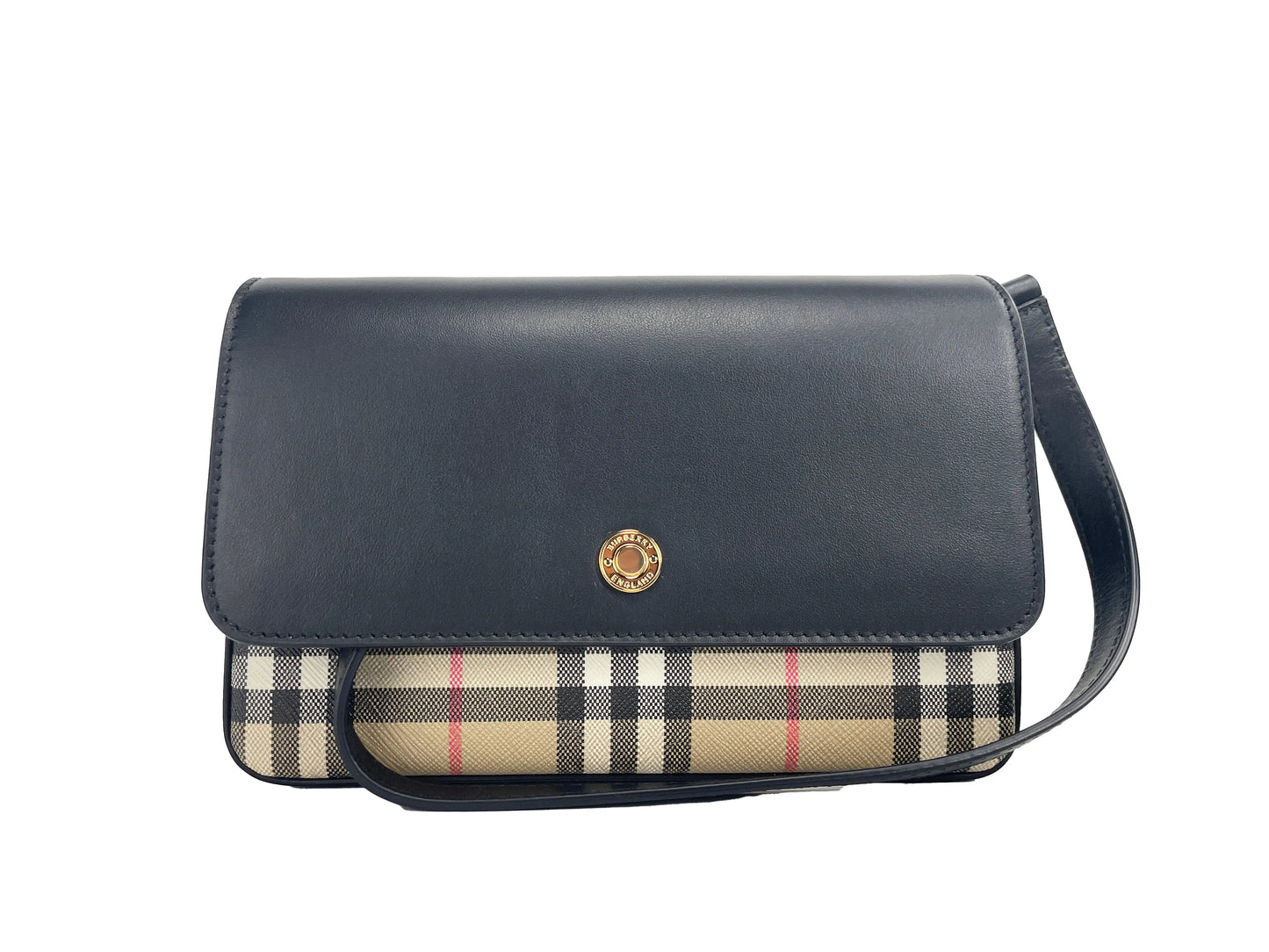 Burberry Small New Hampshire Check Black Crossbody