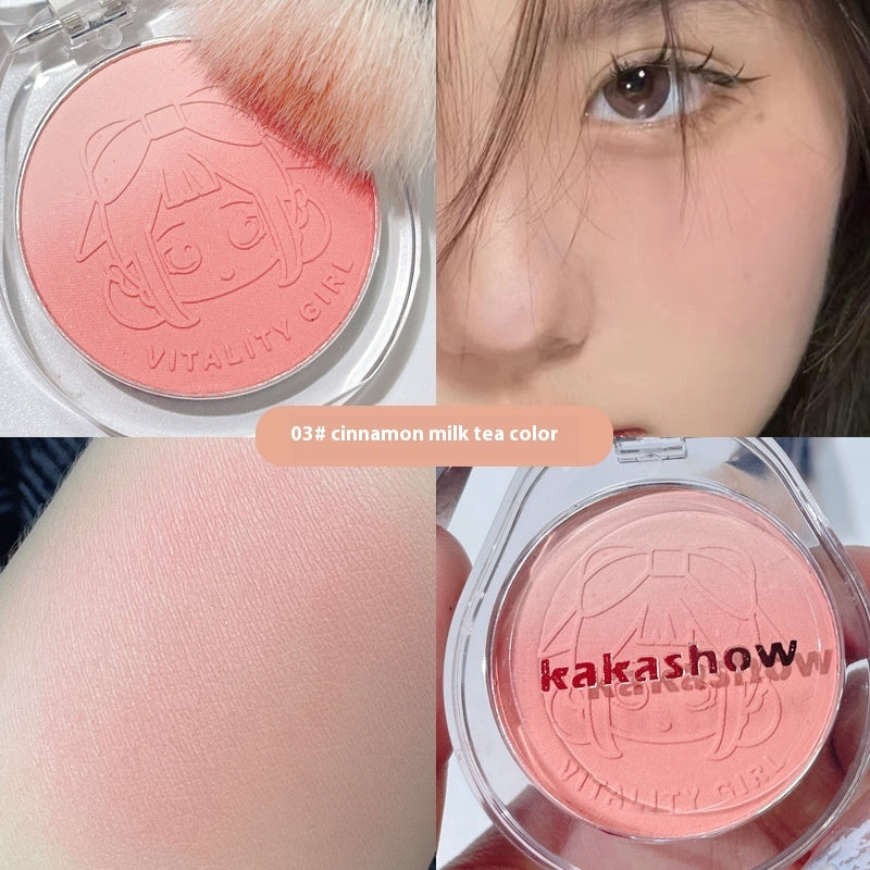 Vigorous Blush Natural Nude Color Gradient Blush Highlight Contour Compact