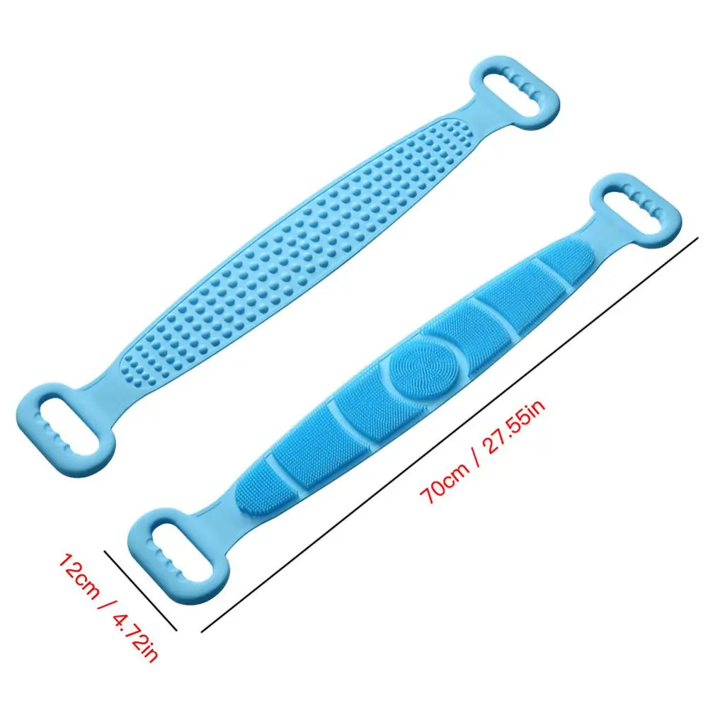 Silicone Exfoliating Bath Shower Body Brush Scrub Belt (28'')