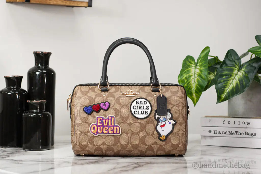 Coach X Disney Villain Patches Signature Rowan Satchel