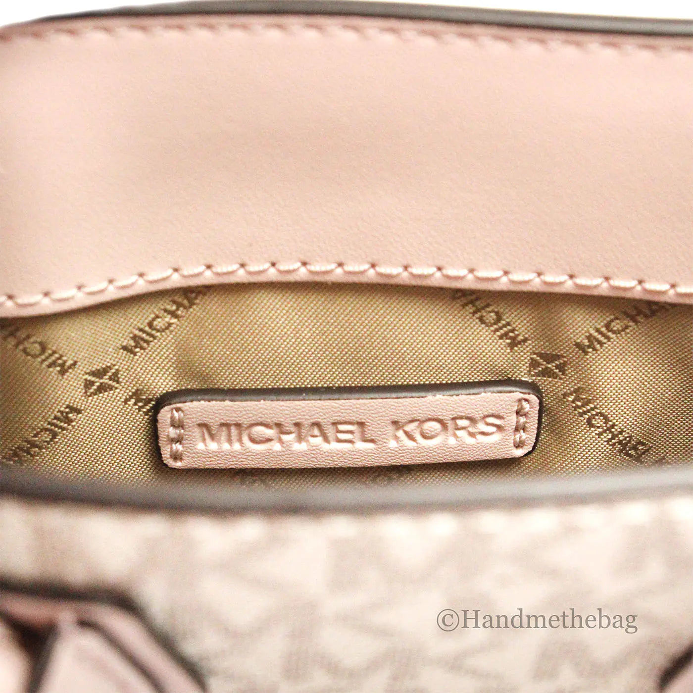 Michael Kors Mercer XS Powder Blush North South Crossbody Bag