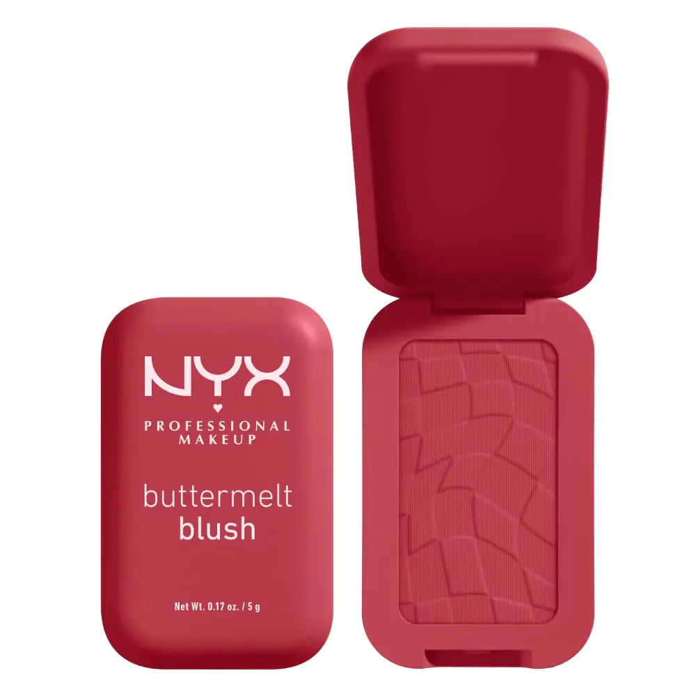 NYX PROFESSIONAL MAKEUP Buttermelt Powder Blush, Fade and Transfer-Resistant Blush, Up to 12HR Make Up Wear, Vegan Formula - Back And Butta 10 Back And Butta 0.17 Ounce (Pack of 1)