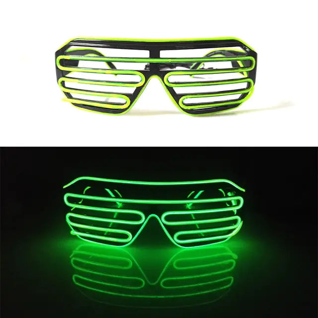 Colorful LED Luminous Glowing Neon Glasses