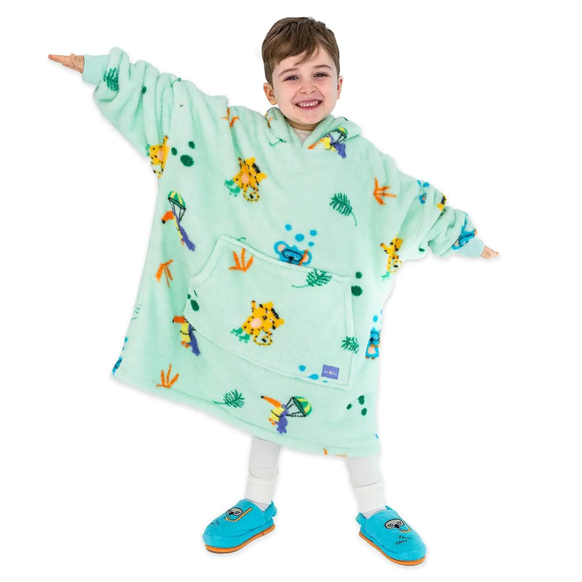 Milk&Moo Little Mermaid Wearable Blanket Hoodie Kid Boys Girls Green