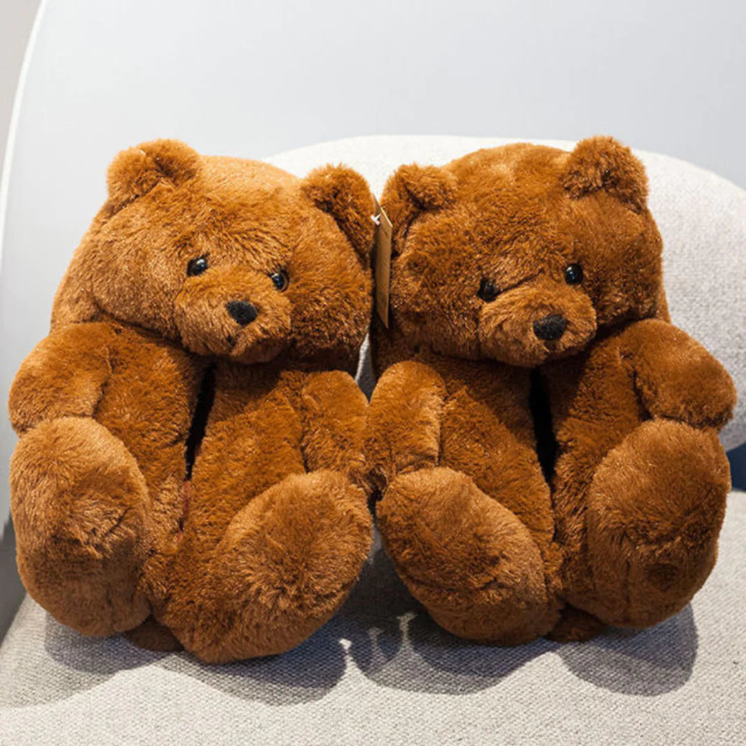 Cute Colorful Teddy Slippers