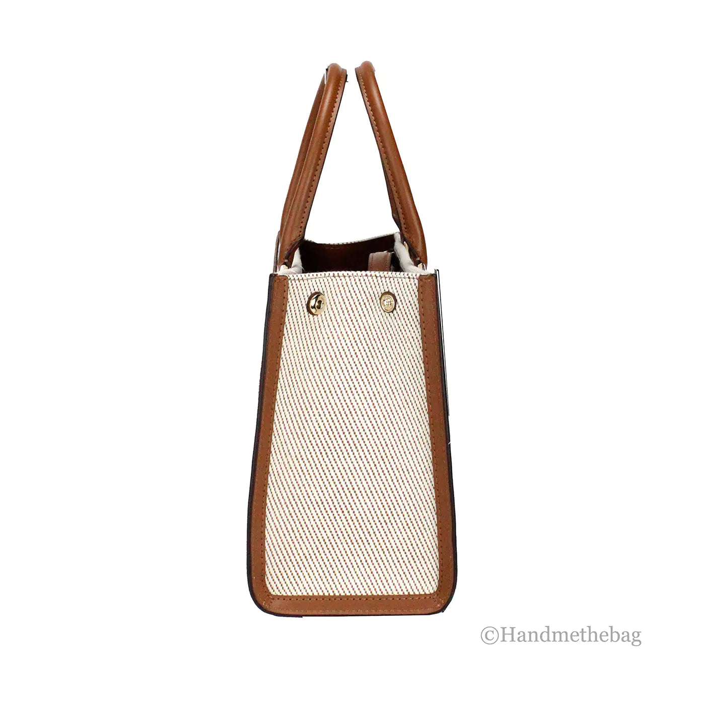 Kate Spade Ellie Small Warm Gingerbread Canvas Crossbody Tote