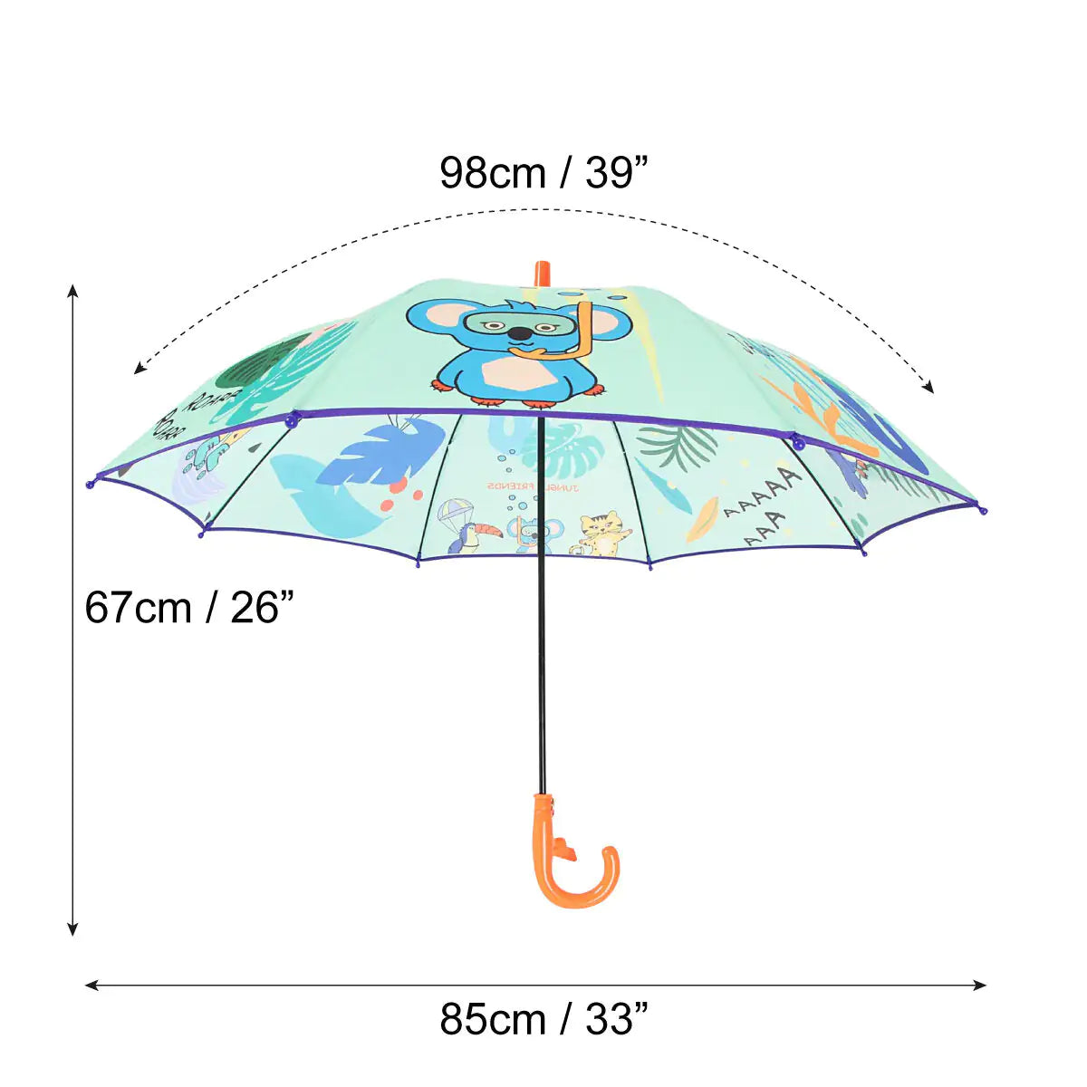 Milk&Moo Jungle Friends Umbrella for Children Unisex