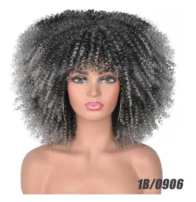 Curly Wig With Bangs