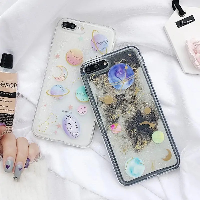 Galactic Glitter Cases