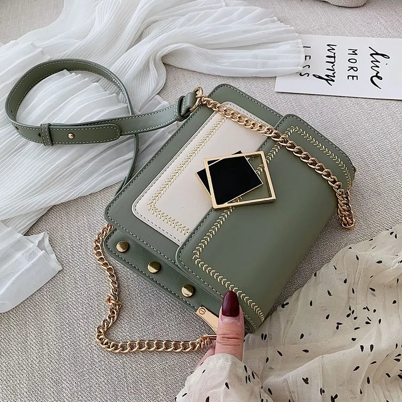 Chain Leather Crossbody Bags